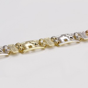 Rokassprādze talismans multicolor - ar rodija un zelta pārklājumu, garums 19-21 cm